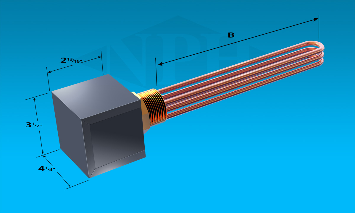 NEMA 1 - 2.5 NPT-General Purpose-No Thermostat-3 Elements-1 or 3 Phase Connection